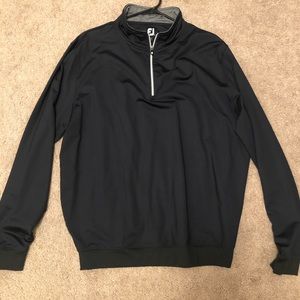 Men’s FootJoy 1/4 Zip Golf FJ Nylon Black XL